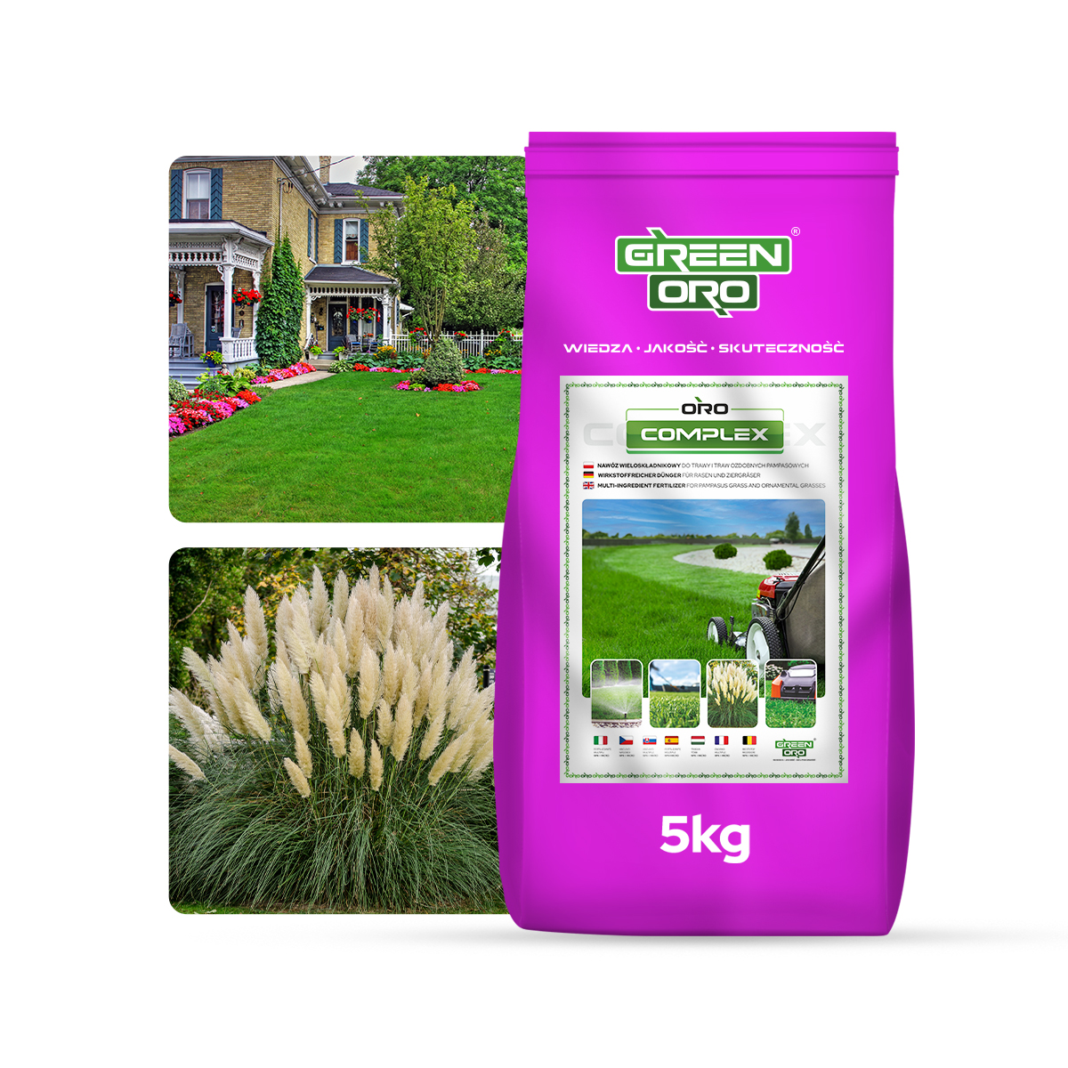 ORO COMPLEX nawóz do trawnika wiosenno-letni GREEN-ORO granulowany wieloskładnikowy